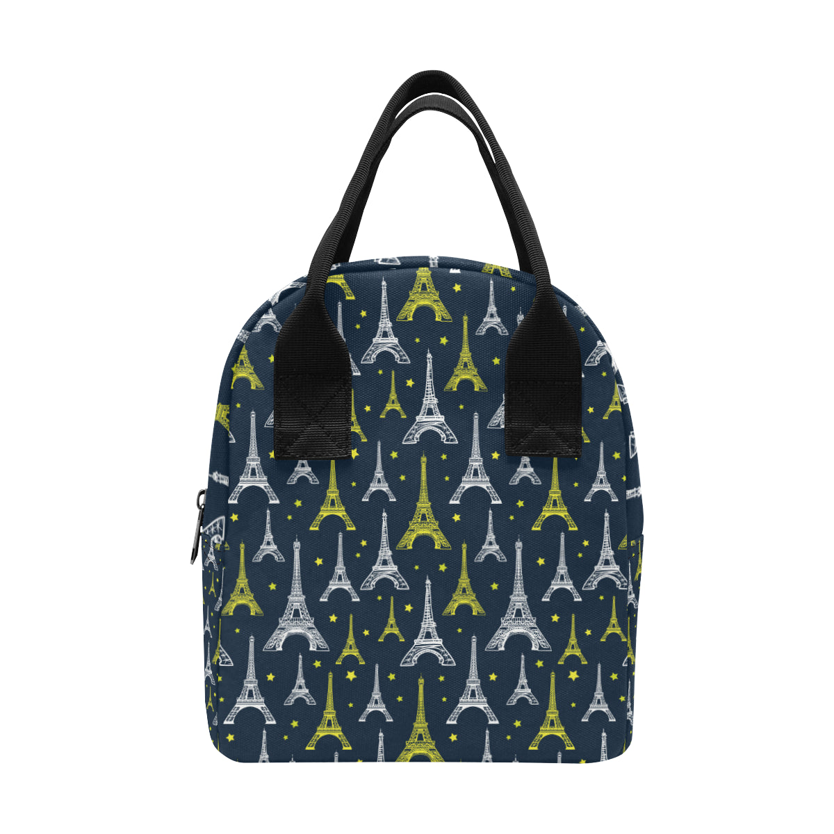Eiffel Tower Star Print Insulated Lunch Bag