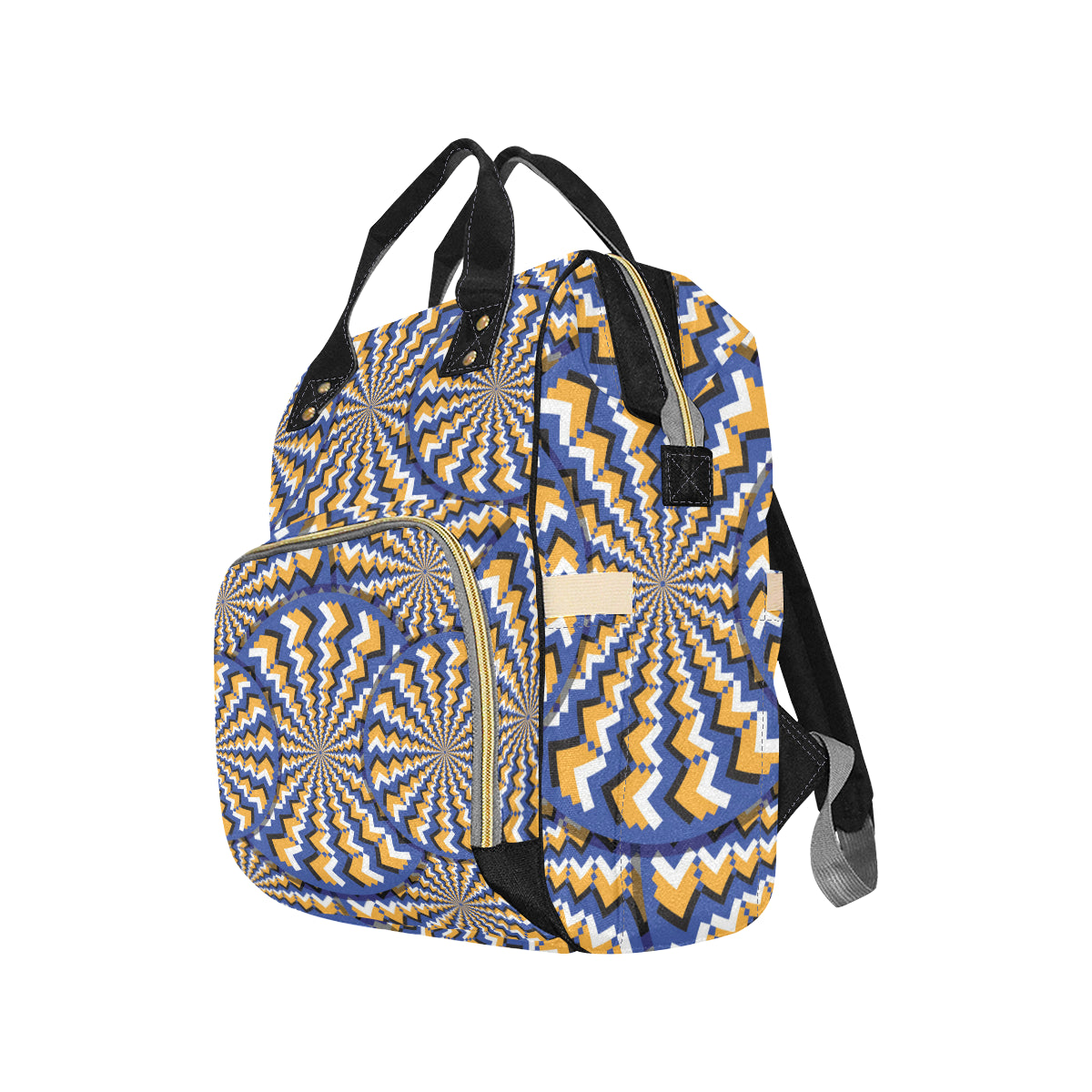 Optical illusion Pattern Print Design A01 Diaper Bag Backpack