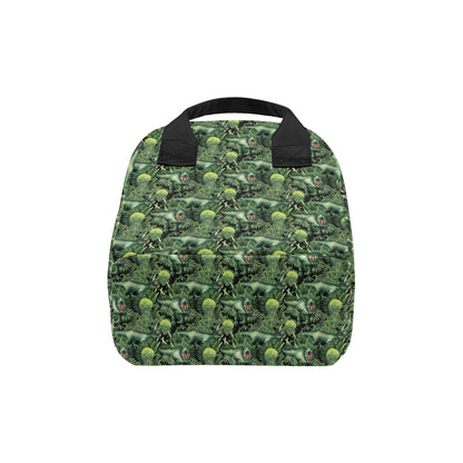 Dinosaur T Rex Print Pattern Insulated Lunch Bag