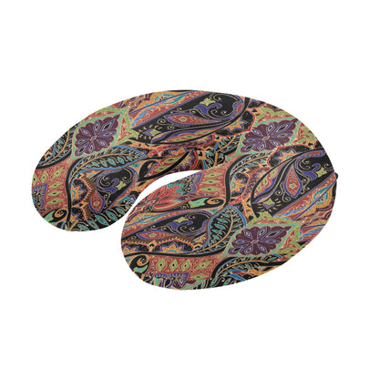 Bohemian Pattern Print Design 06 U-Shaped Travel Neck Pillow