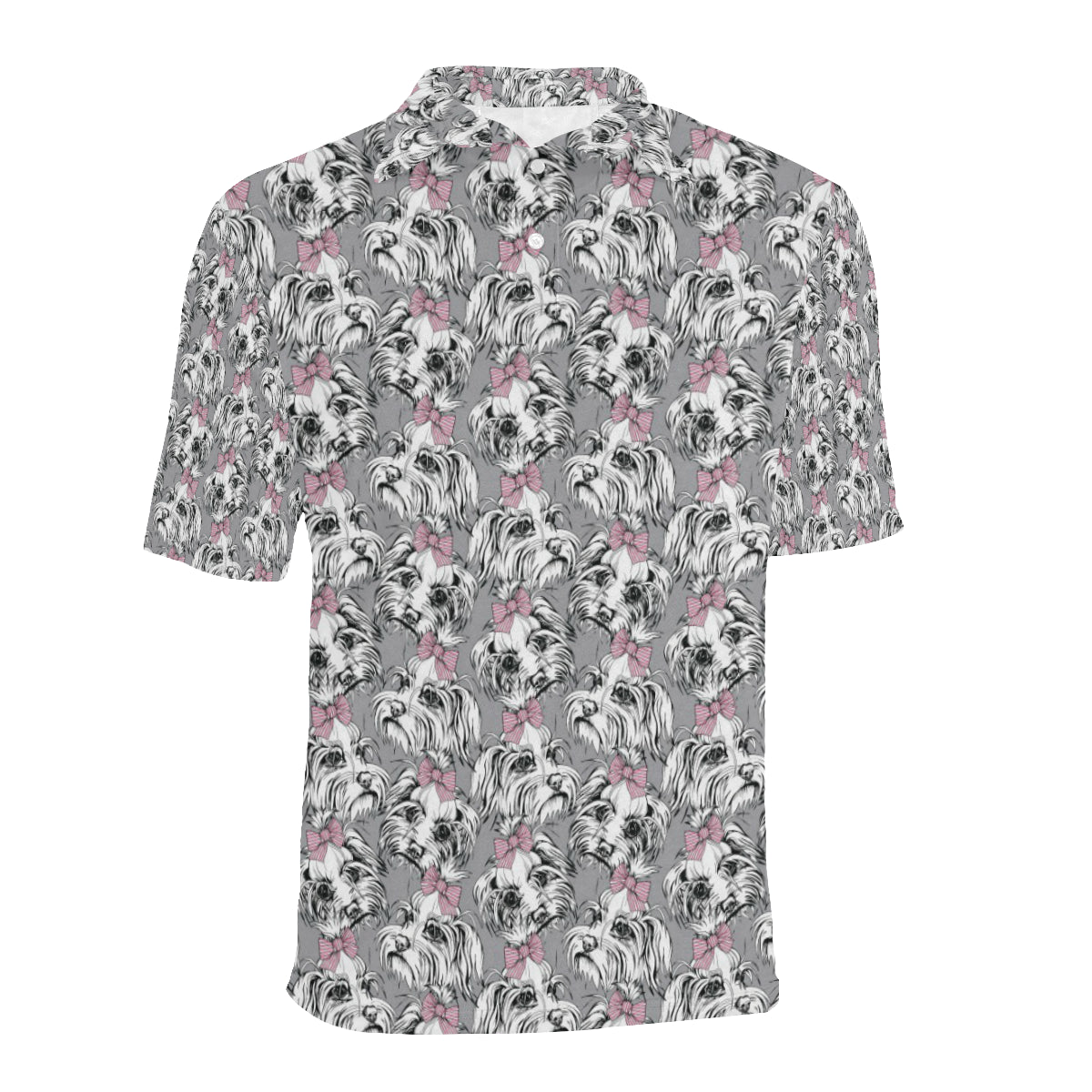 Maltese Pattern Print Design 01 Men Polo Shirt