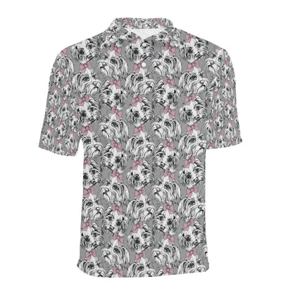 Maltese Pattern Print Design 01 Men Polo Shirt