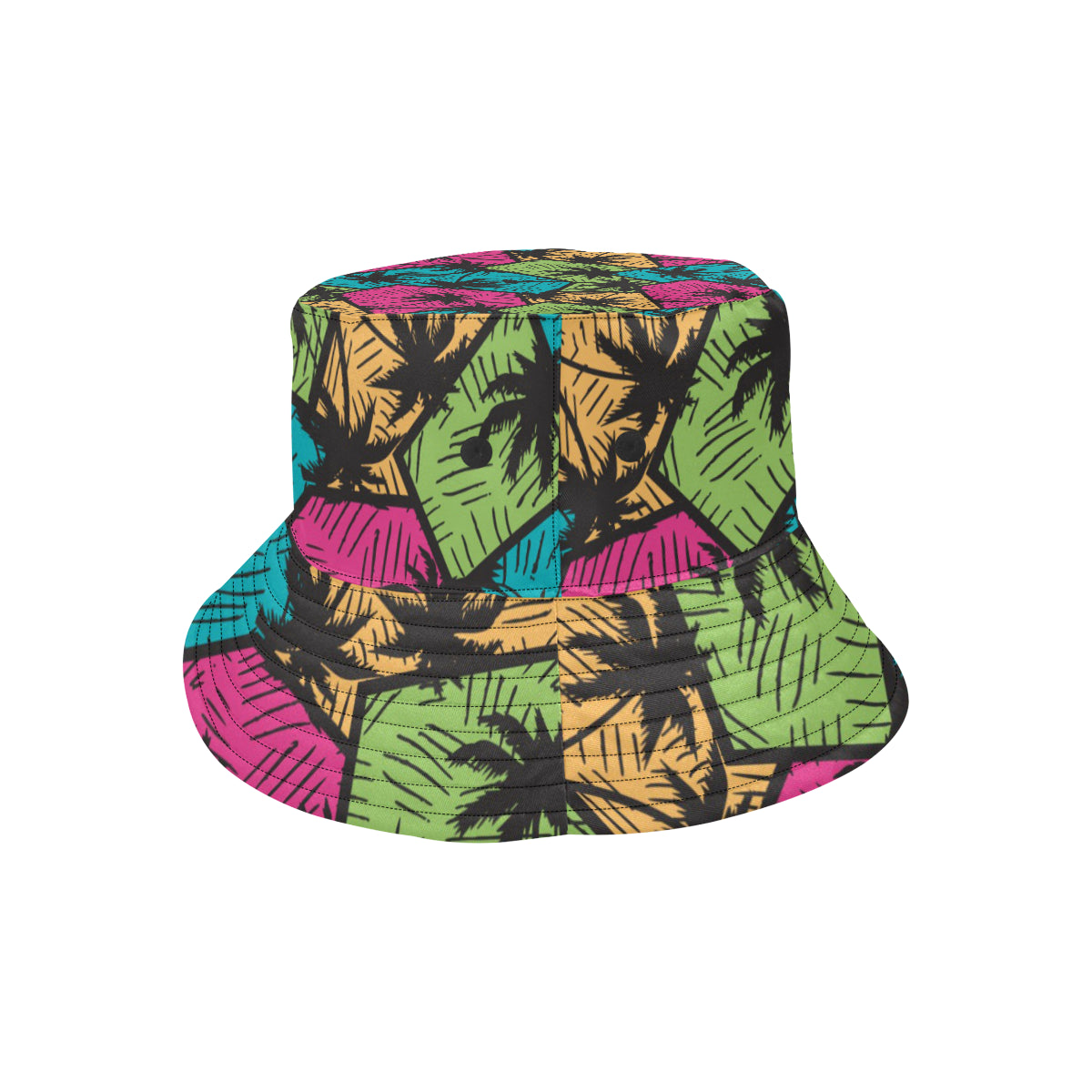 Palm Tree Pattern Print Design PT09 Unisex Bucket Hat