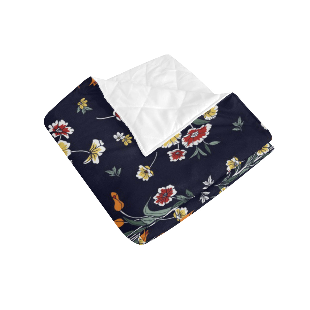 Summer Floral Pattern Print Design SF01 Premium Quilt