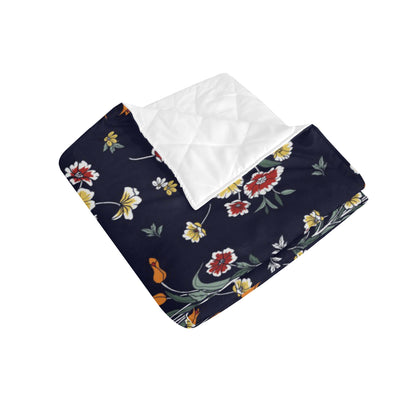 Summer Floral Pattern Print Design SF01 Premium Quilt