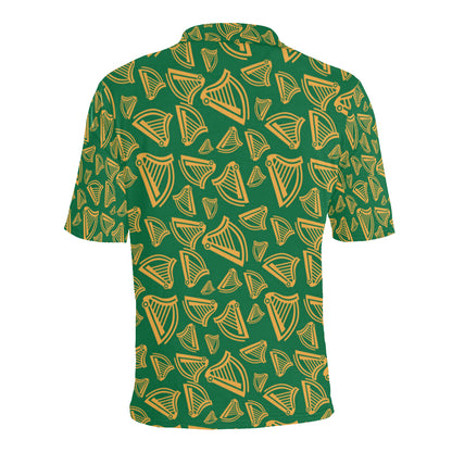 Harp Pattern Print Design 03 Men Polo Shirt