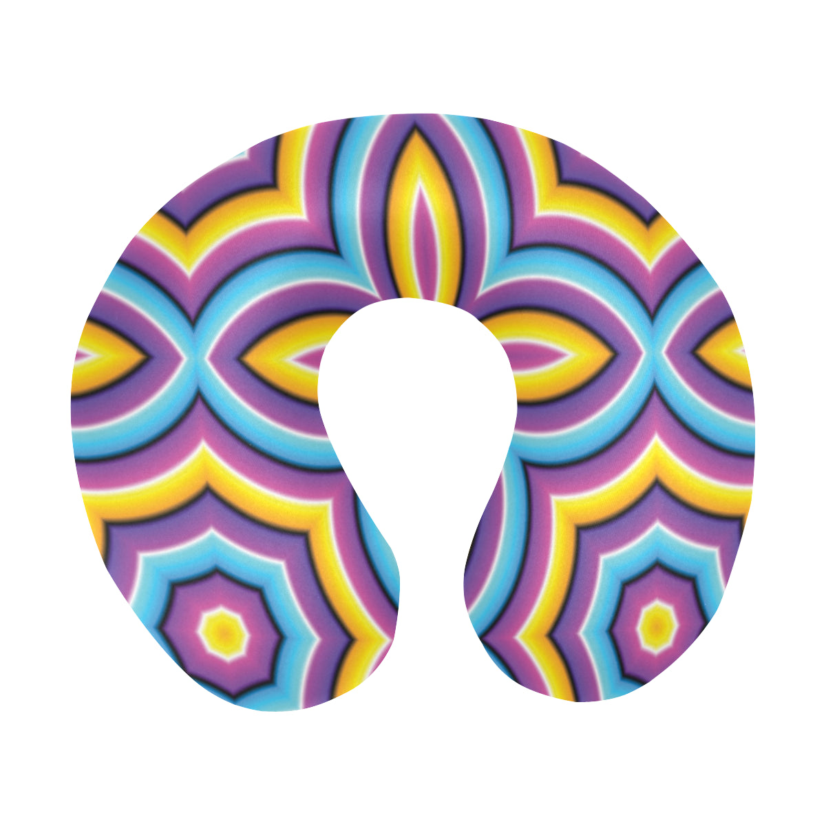 Optical illusion Pattern Print Design A03 U-Shaped Travel Neck Pillow