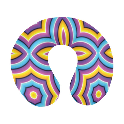 Optical illusion Pattern Print Design A03 U-Shaped Travel Neck Pillow