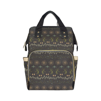 Mayan Pattern Print Design 04 Diaper Bag Backpack