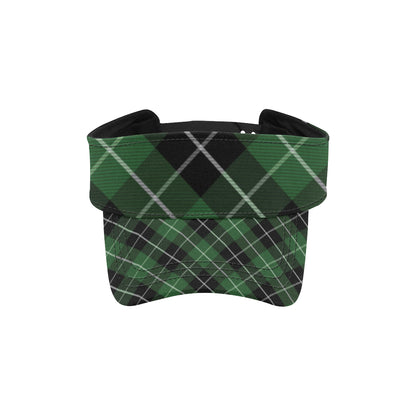 Plaid Green Pattern Print Design A05 Unisex Sun Visor