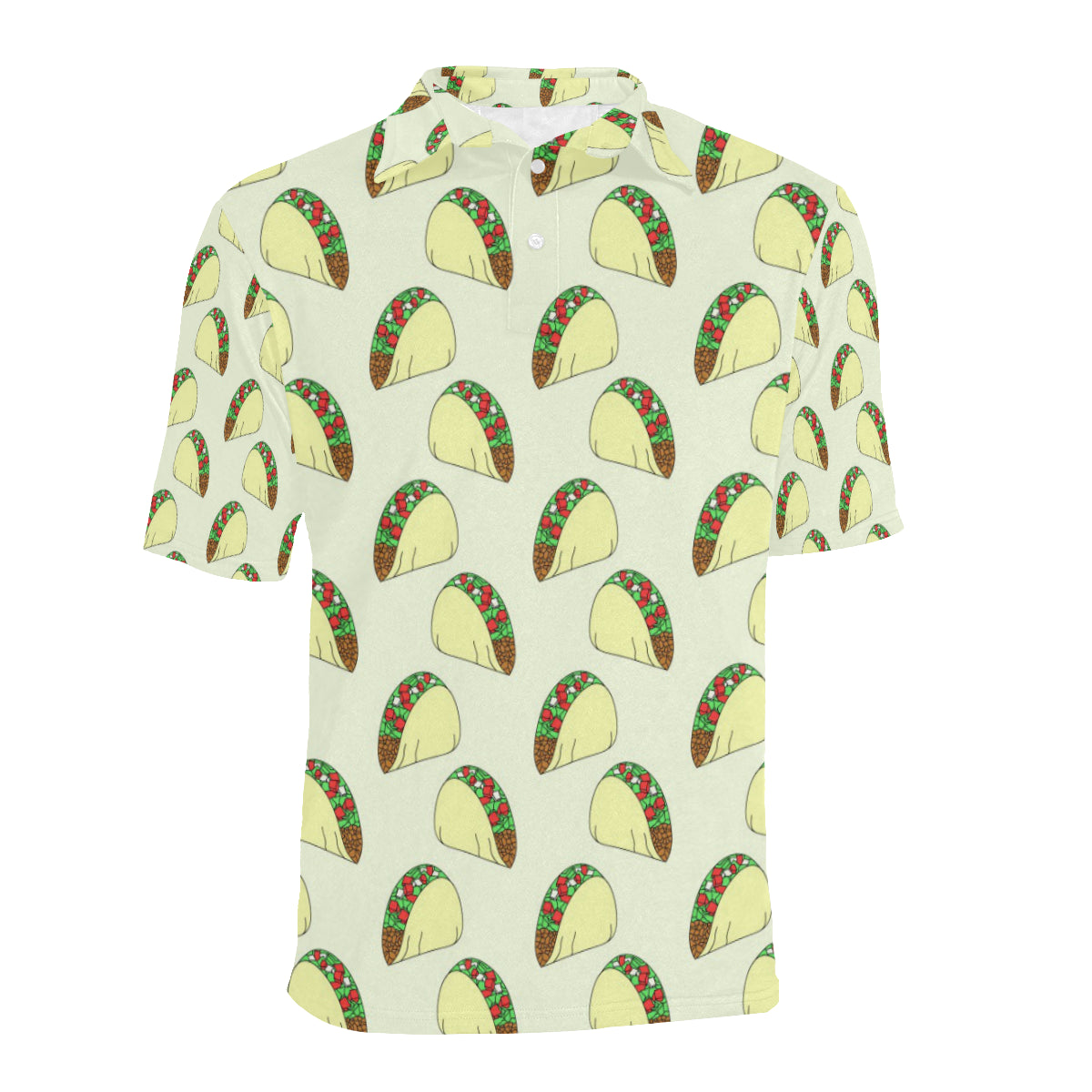 Taco Pattern Print Design TC05 Men Polo Shirt