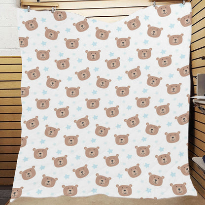 Bear Pattern Print Design BE02 Premium Quilt