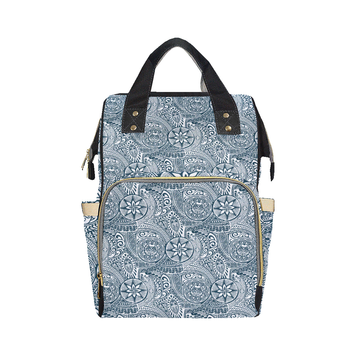 Polynesian Pattern Print Design A03 Diaper Bag Backpack