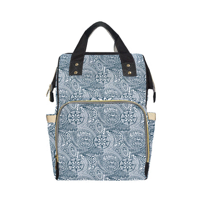 Polynesian Pattern Print Design A03 Diaper Bag Backpack