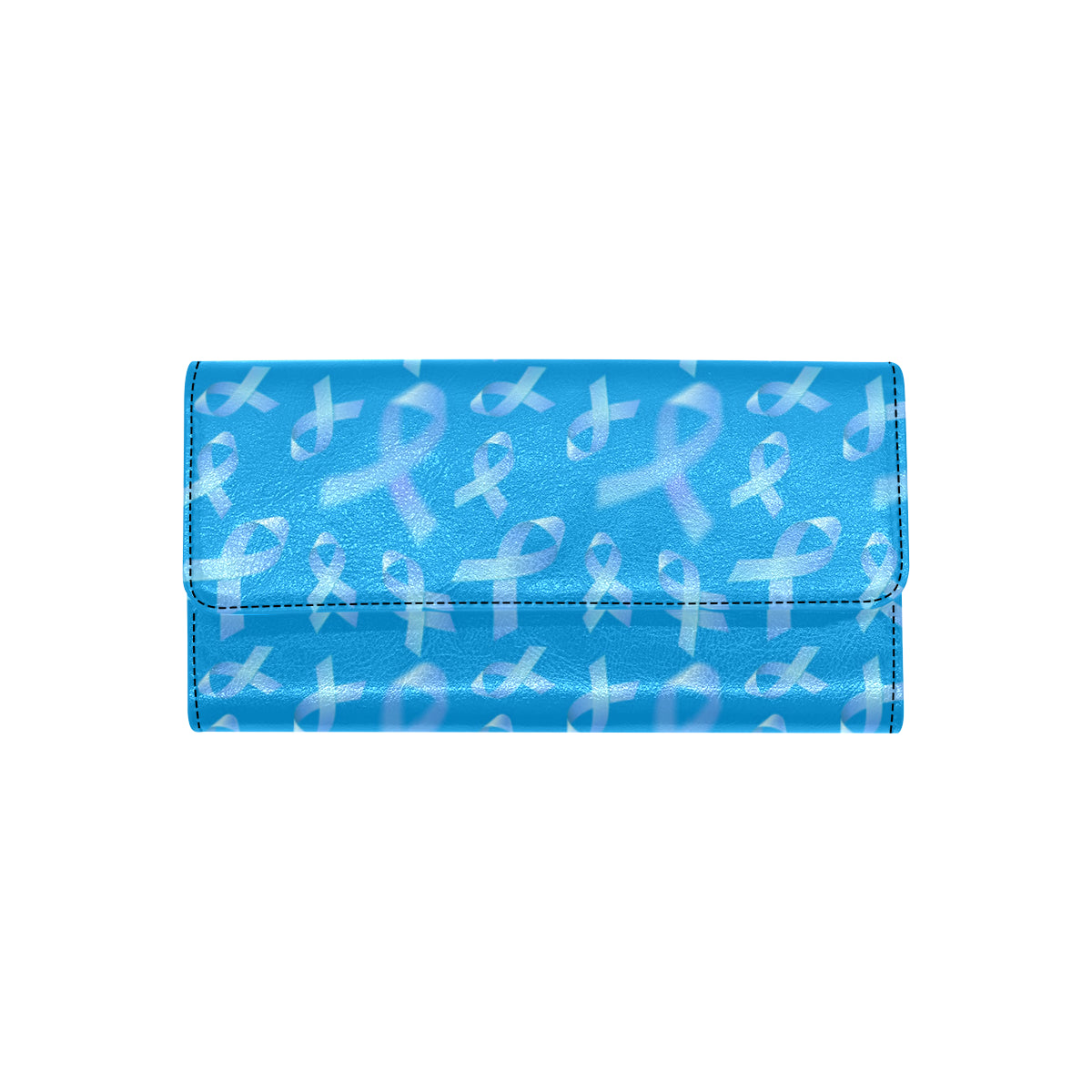 Prostate cancer Pattern Print Design A01 Women's Trifold Wallet