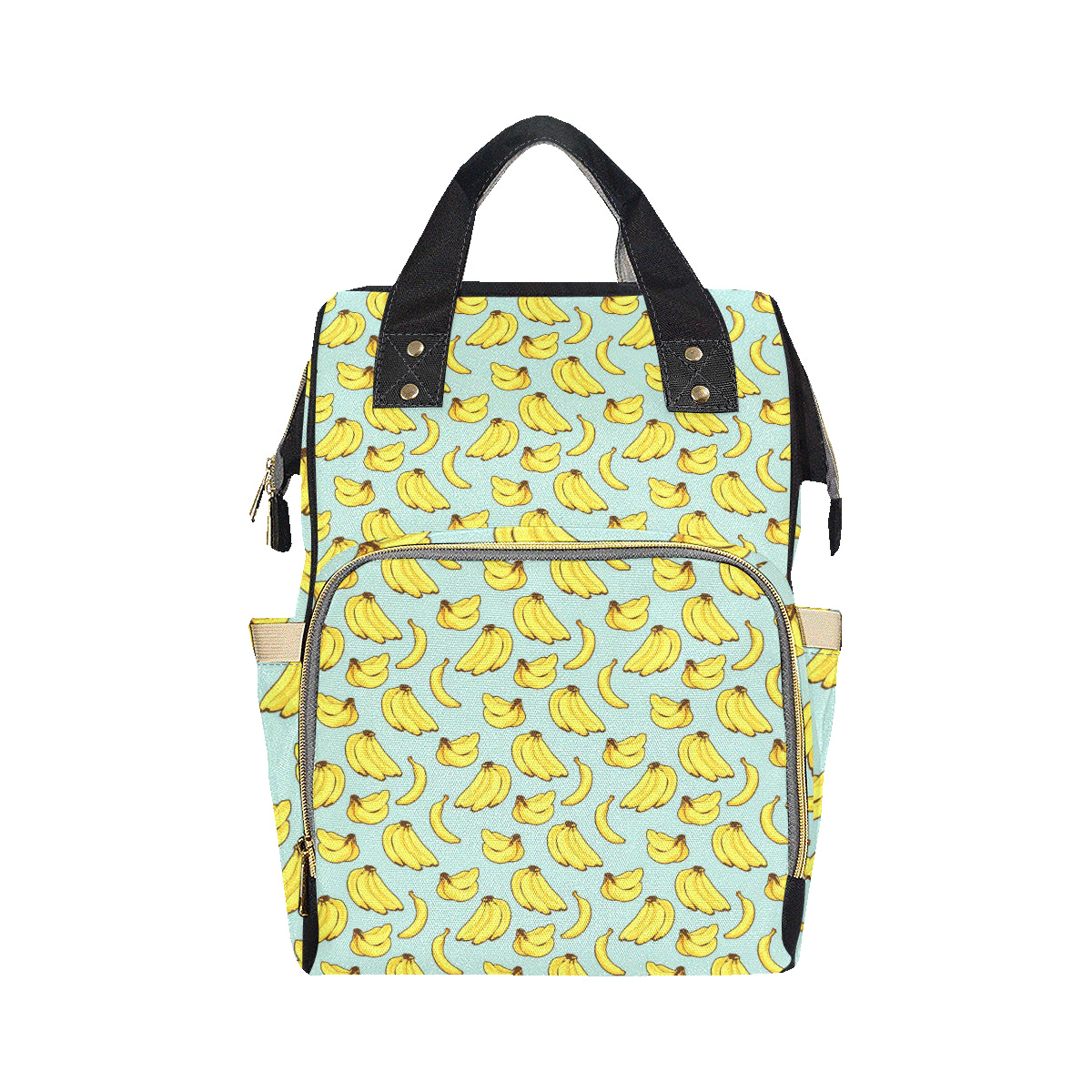 Banana Pattern Print Design BA04 Diaper Bag Backpack
