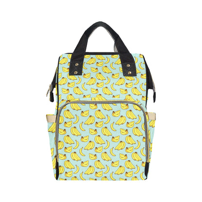 Banana Pattern Print Design BA04 Diaper Bag Backpack