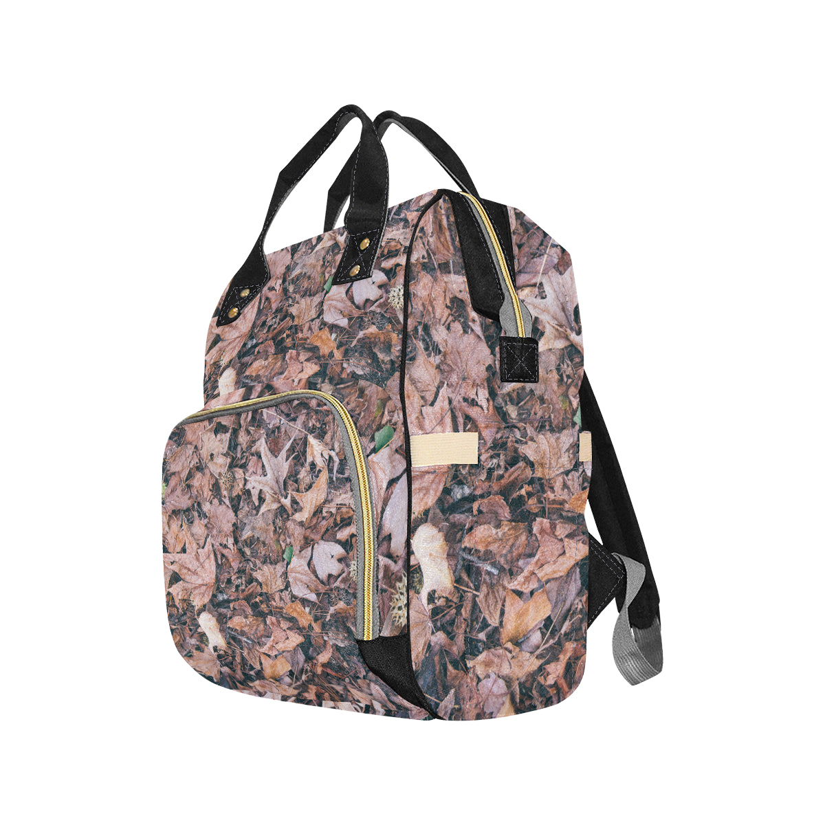 Camouflage Realistic Tree Leaf Print Diaper Bag Backpack