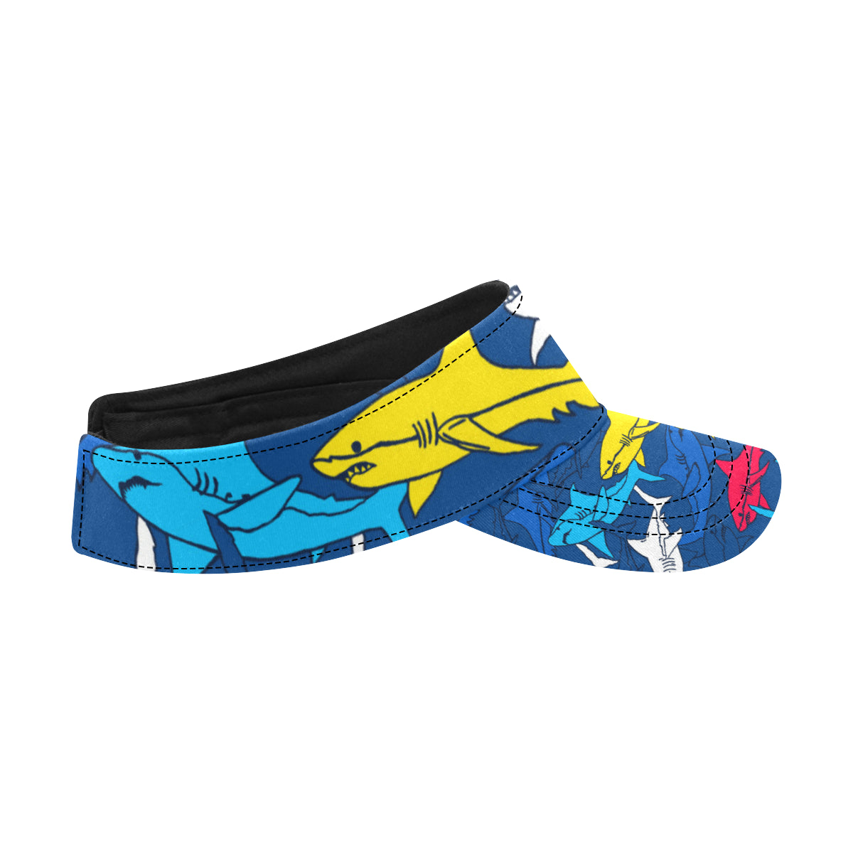 Shark Color Pattern Unisex Sun Visor