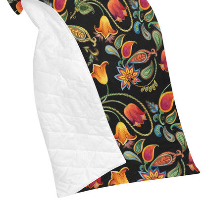 Tulip Boho Pattern Print Design TP09 Premium Quilt