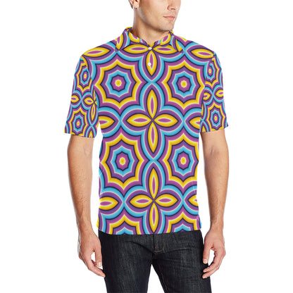 Optical illusion Pattern Print Design A03 Men Polo Shirt