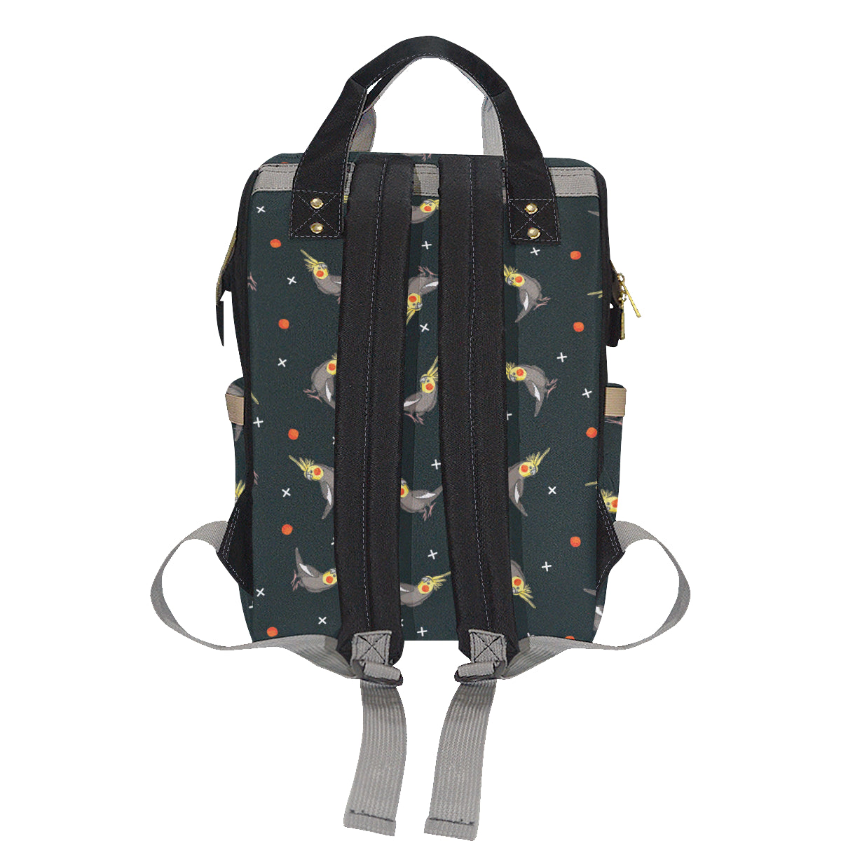 Cockatiel Pattern Print Design 02 Diaper Bag Backpack