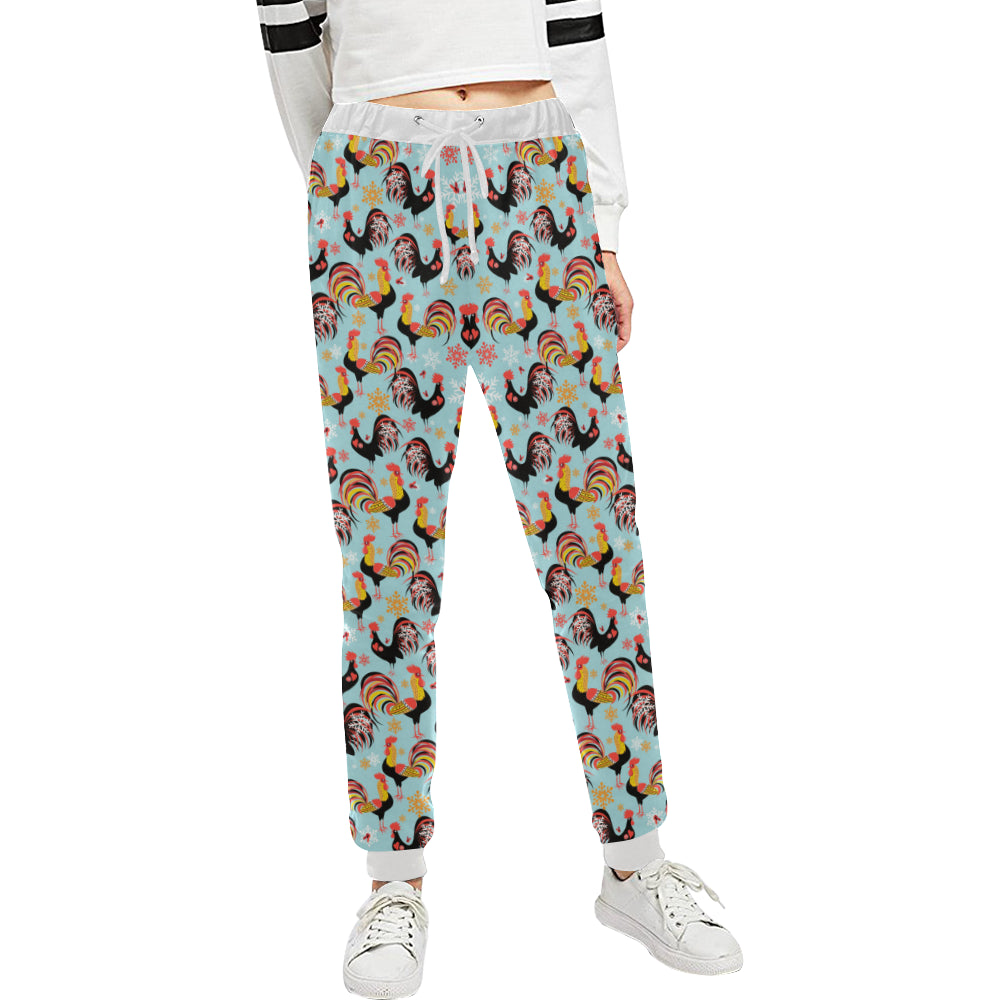 Rooster Themed Design Unisex Sweatpants