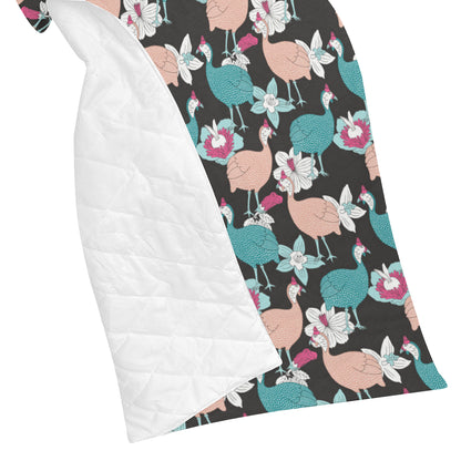 Guinea Fowl Pattern Print Design 03 Premium Quilt
