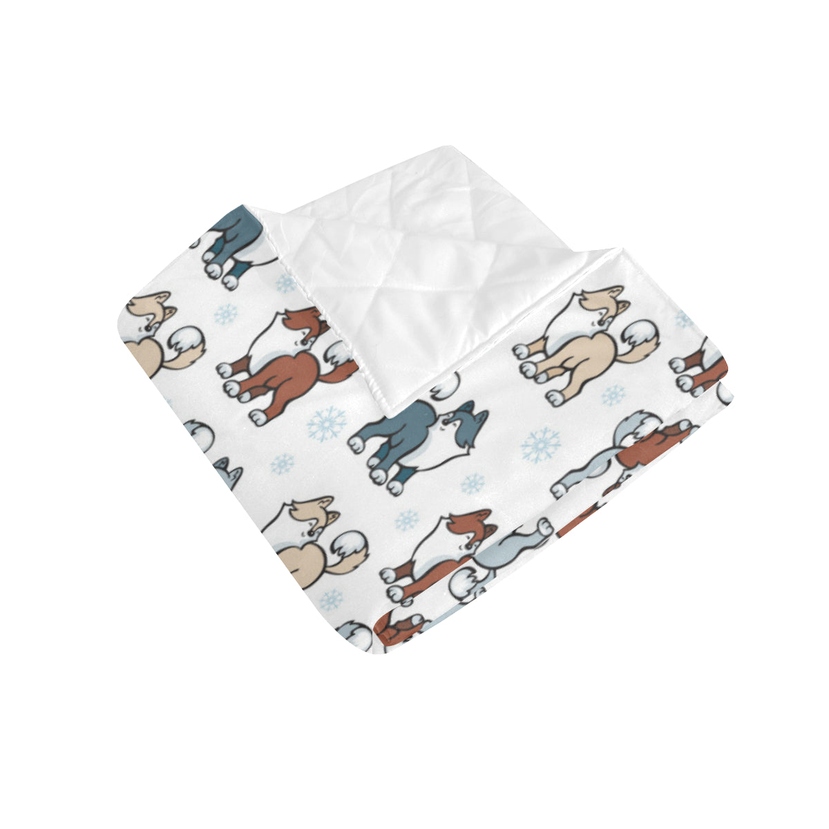 Alaskan Malamute Pattern Print Design 02 Premium Quilt