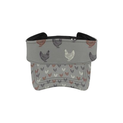 Chicken Pattern Print Design 01 Unisex Sun Visor