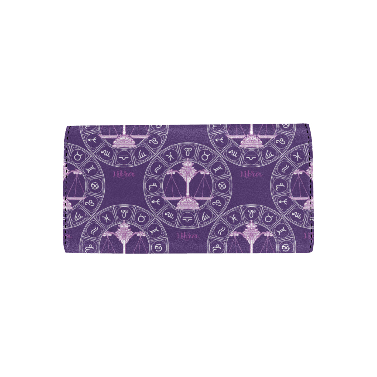 Libra Pattern Print Design 03 Women's Trifold Wallet