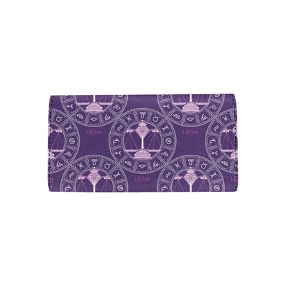 Libra Pattern Print Design 03 Women's Trifold Wallet