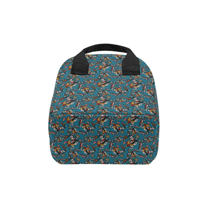 Sea Turtle Tribal Colorful Hand Drawn Insulated Lunch Bag