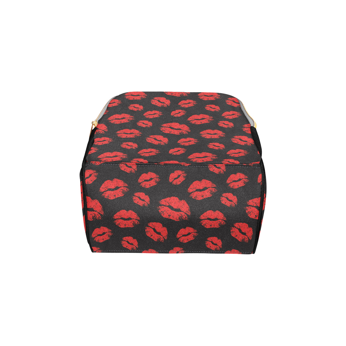 Lip Red Pattern Print Design 02 Diaper Bag Backpack