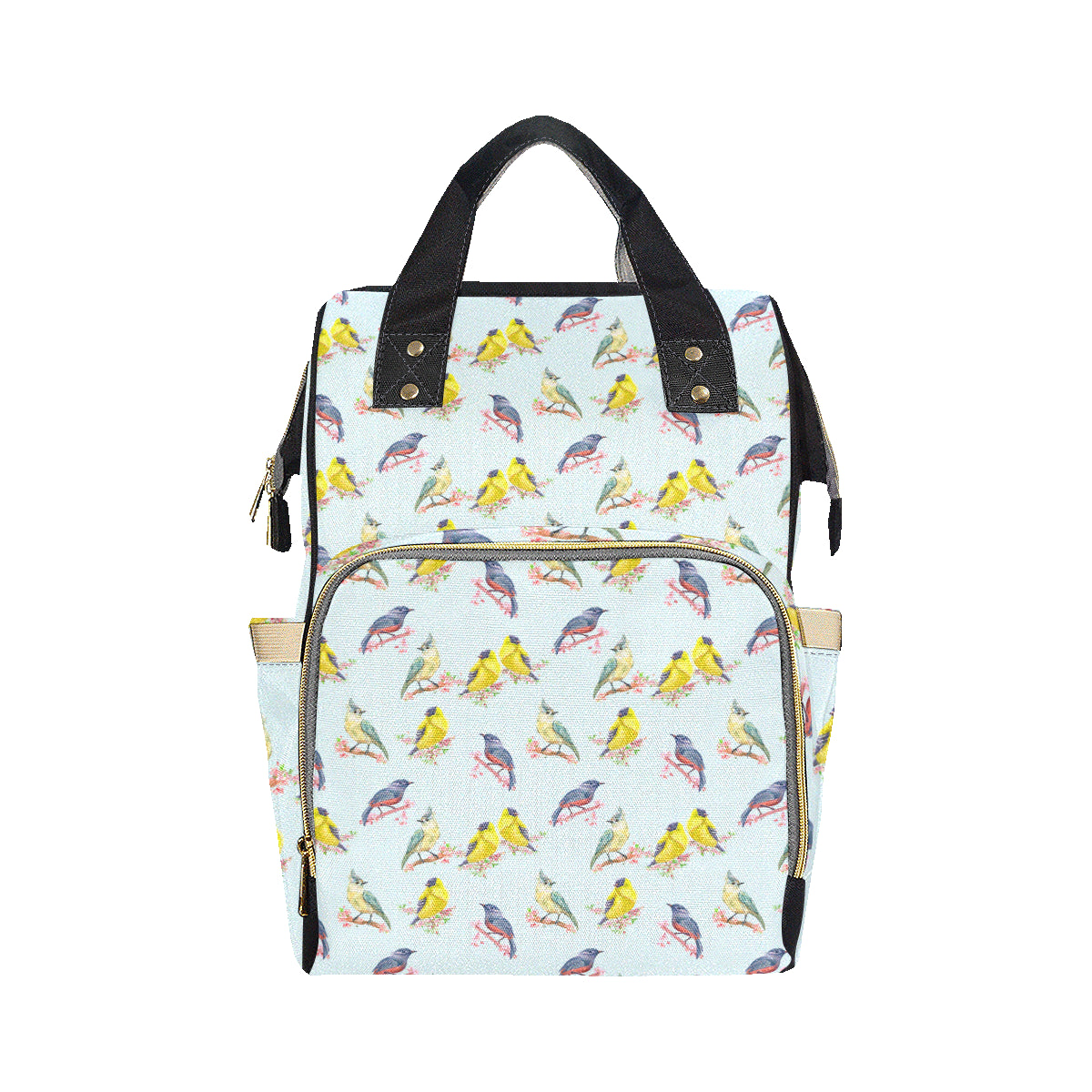 Bird Sweet Themed Print Pattern Diaper Bag Backpack