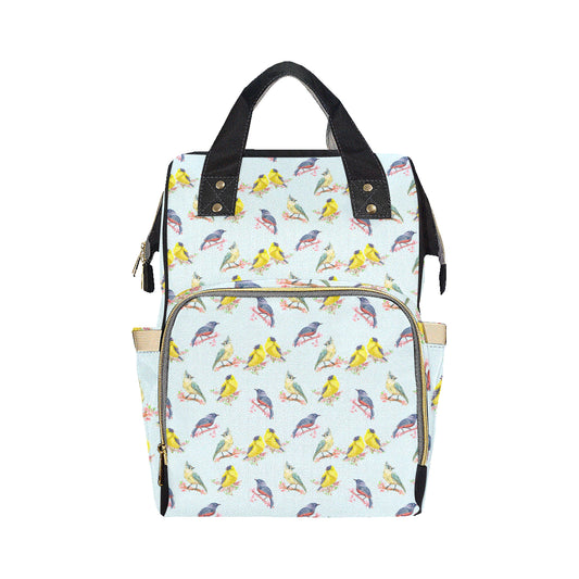 Bird Sweet Themed Print Pattern Diaper Bag Backpack