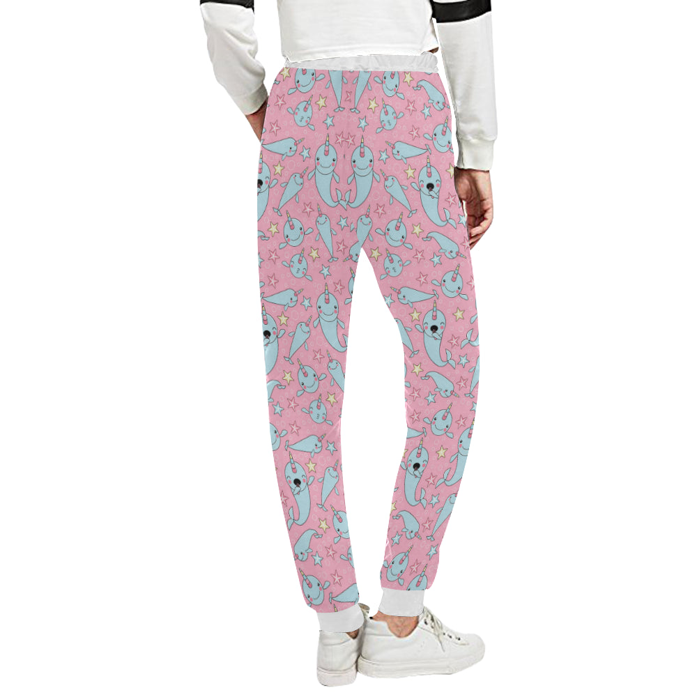 Narwhal Cartoon Cute Print Unisex Sweatpants