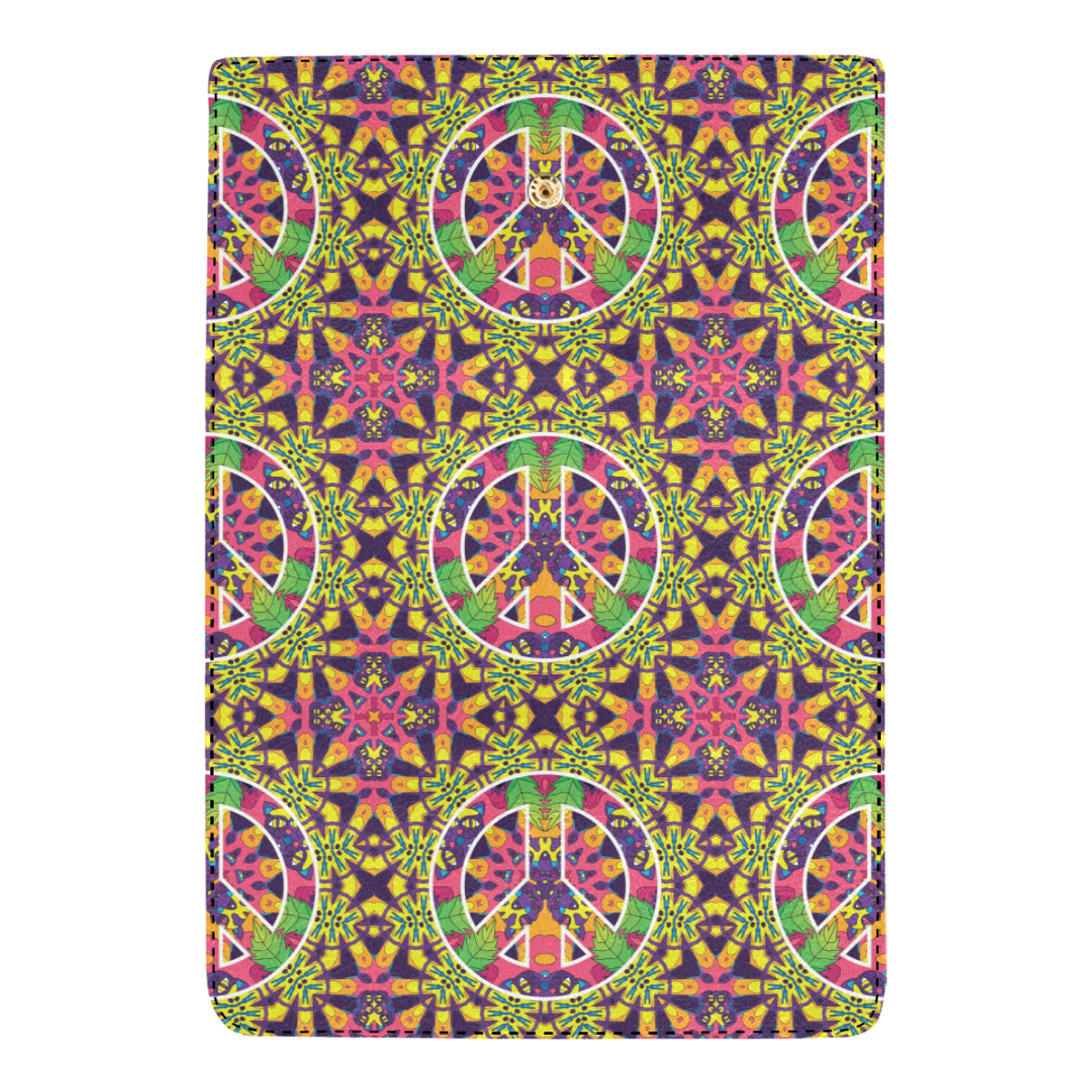 Peace Sign Pattern Print Design A04 Women's Trifold Wallet