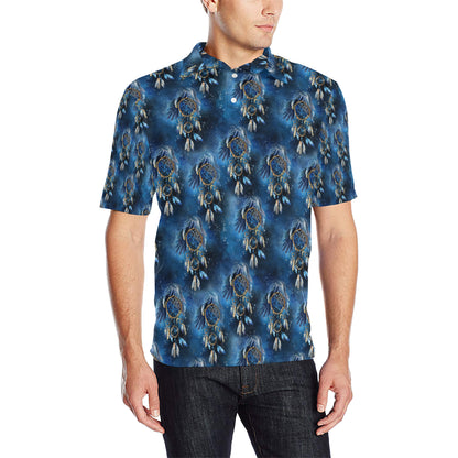 Eagles Dream Catcher Themed Men Polo Shirt