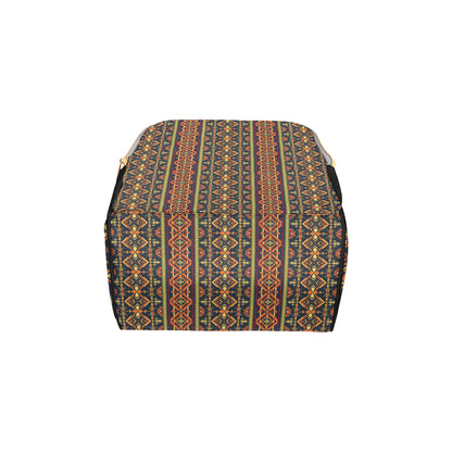 Kente Classic Design African Print Diaper Bag Backpack