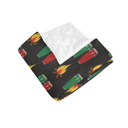 Conga Pattern Print Design 01 Premium Quilt