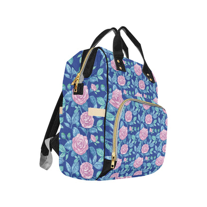 Camellia Pattern Print Design CM05 Diaper Bag Backpack