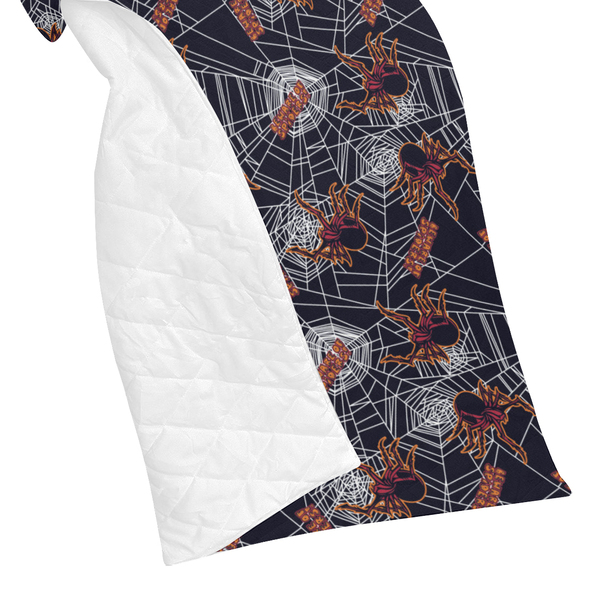 Tarantula Spiderwebs Pattern Print Design 01 Premium Quilt