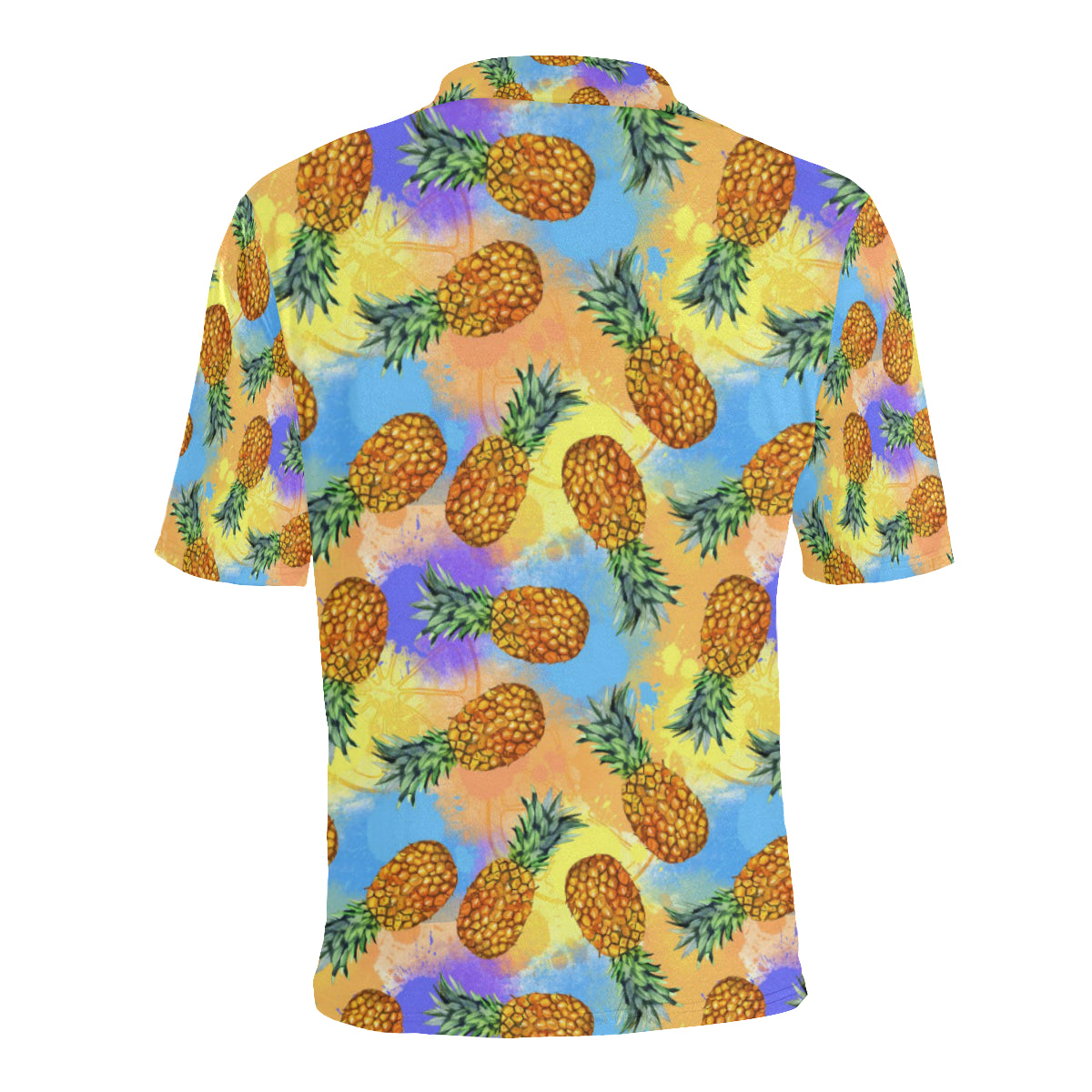 Pineapple Pattern Print Design PP09 Men Polo Shirt
