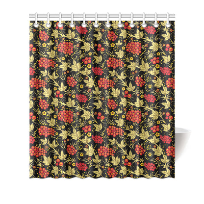 Cranberry Pattern Print Design CB02 Shower Curtain