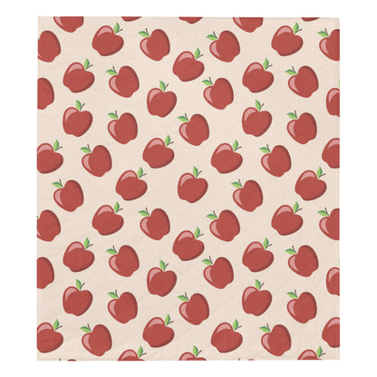 Apple Pattern Print Design AP01 Premium Quilt