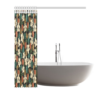 Hawaiian Themed Pattern Print Design H08 Shower Curtain