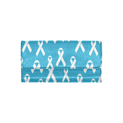 Liver cancer Pattern Print Design 01 Women's Trifold Wallet