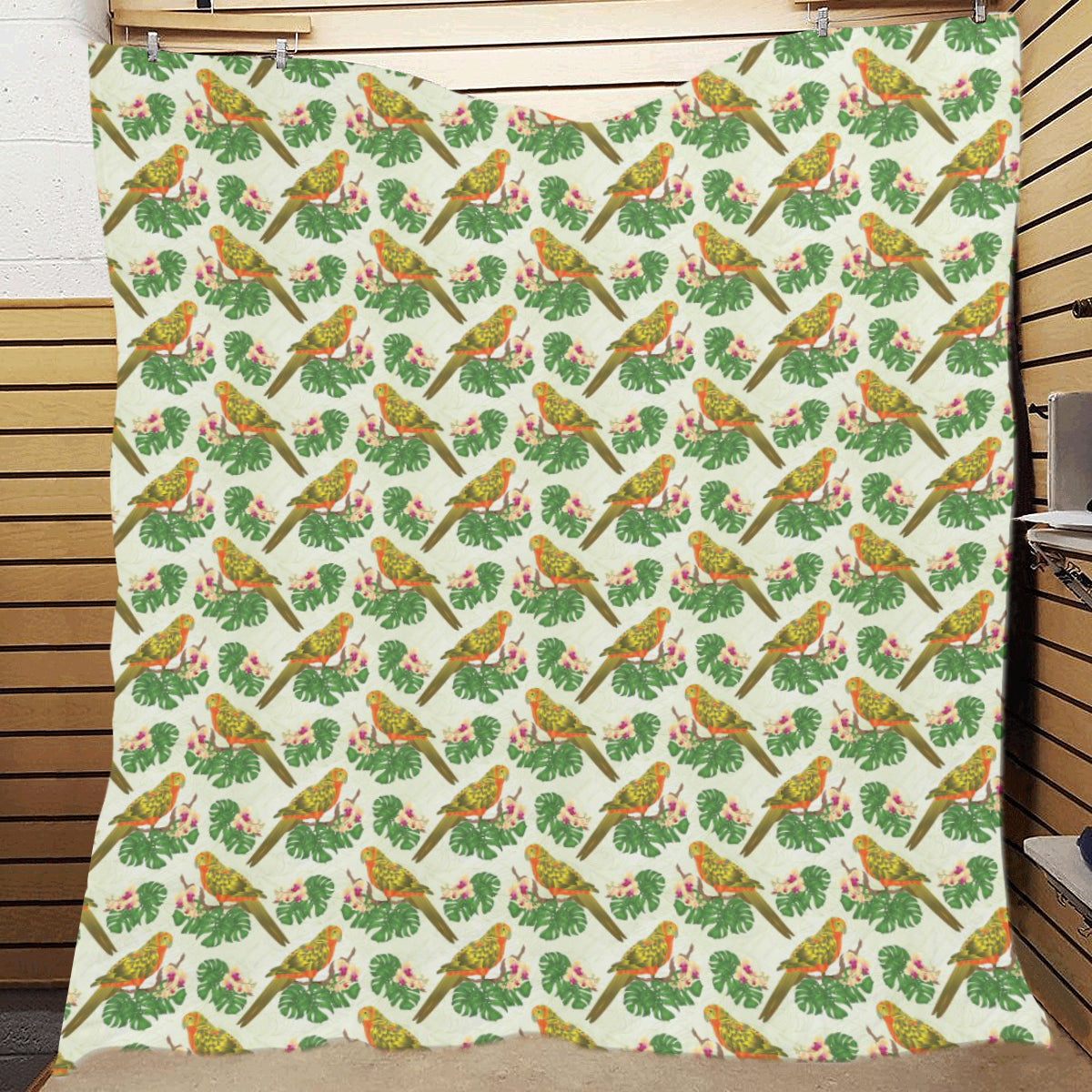 Conures Pattern Print Design 01 Premium Quilt