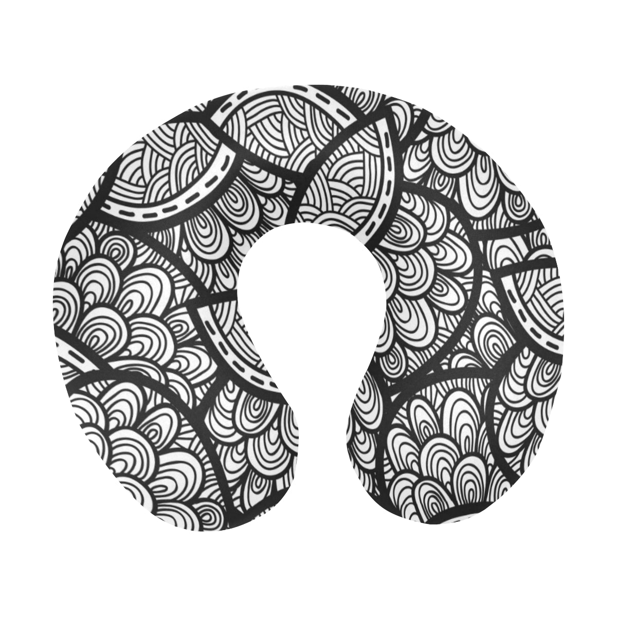 Polynesian Pattern Print Design A01 U-Shaped Travel Neck Pillow
